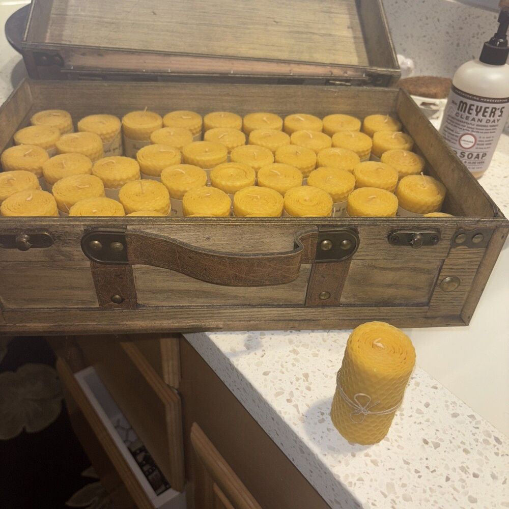 Beeswax 3x2 honeycomb  pillar candle, Party Favors, Spa, Fall Festival, Wedding
